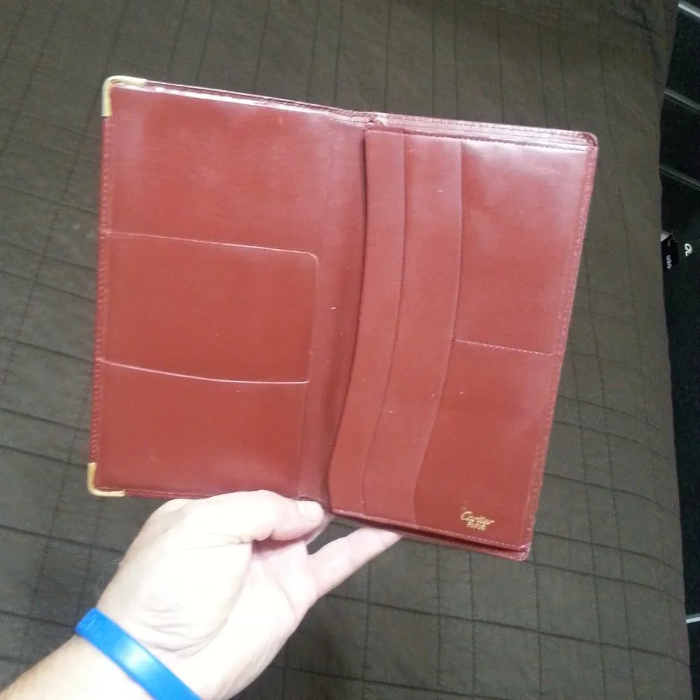 Vintage Cartier Long Wallet / Check holder Bifold Unisex - Picture 3 of 9